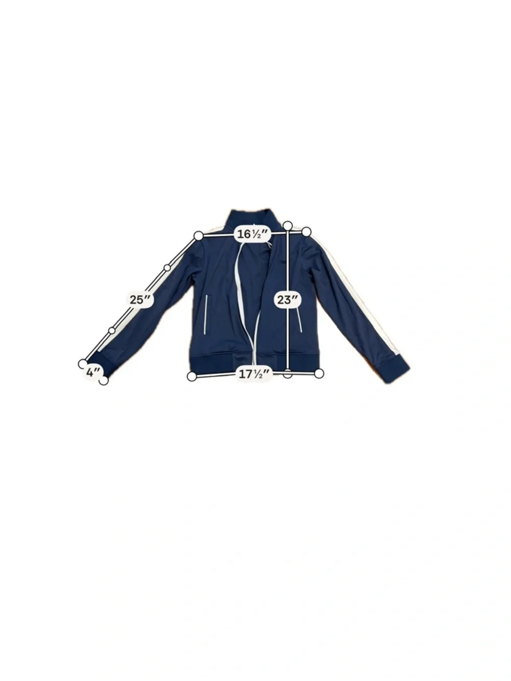 ALALA Navy Track Jacket + Jogger Set Women’s Athleisure Matching Set Small